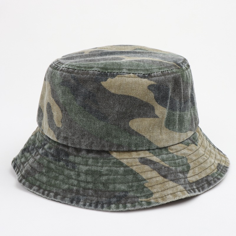 Outdoor Jungle Fisherman Hat Washed Forest Tree Camouflage Bucket Hat Cap - Image 7