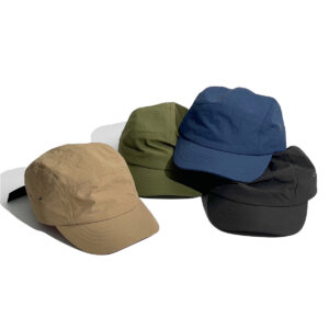 Curve Brim Waterproof Baseball Camp Hat with Metal Eyelets