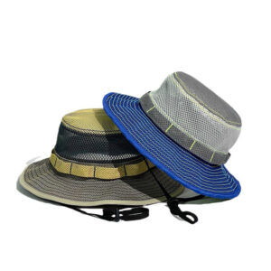 All Mesh Quick Dry Fishing Trail Running Bucket Hat Wirh Chain Strap