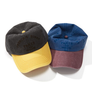 Color Brim 6 Panel Unstructured Baseball Hats