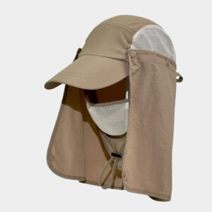 outdoor hat with mask and neck flap