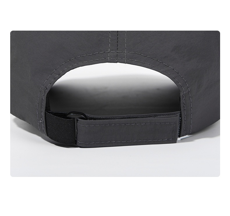 Quick Dry Nylon Waterproof Baseball Hat with Hook and Loop Fastener - Image 5