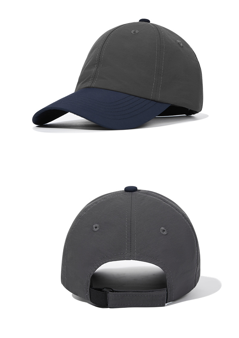 Quick Dry Nylon Waterproof Baseball Hat with Hook and Loop Fastener - Image 3