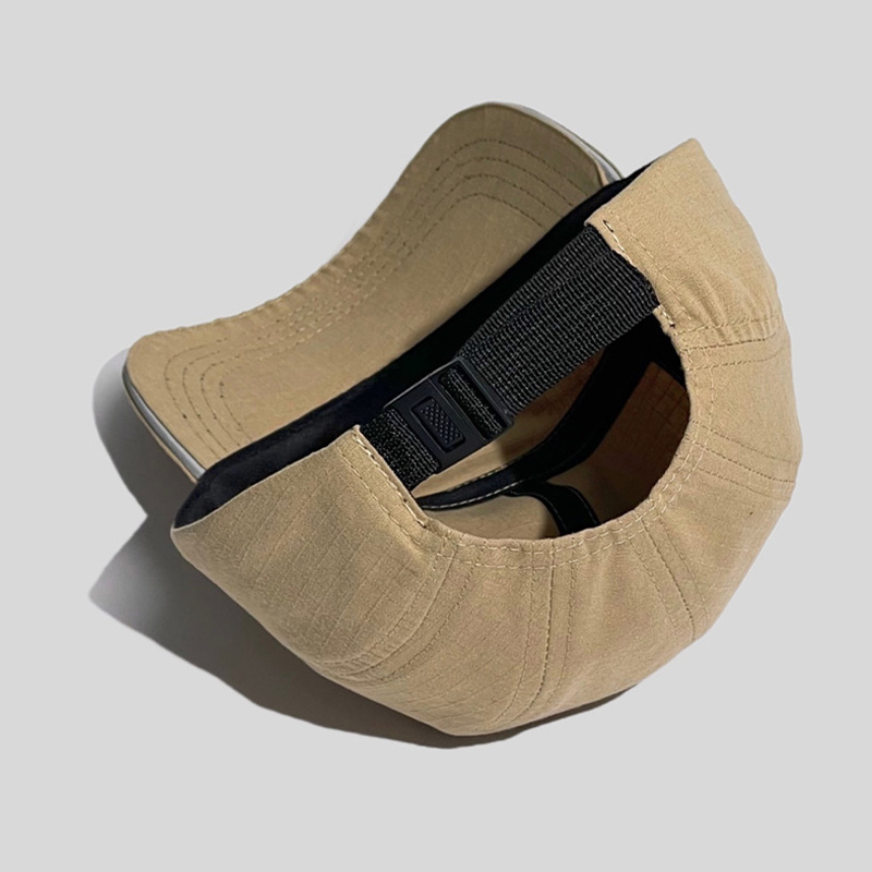 Vintage Washed Cotton Reflective Strips Sandwich Visor Camp Hat - Image 10