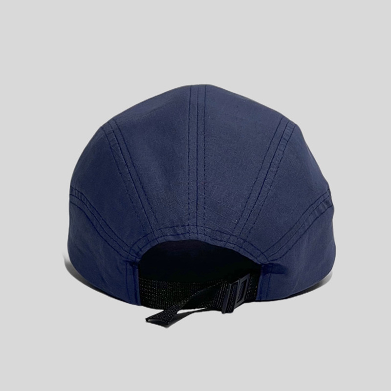 Vintage Washed Cotton Reflective Strips Sandwich Visor Camp Hat - Image 4