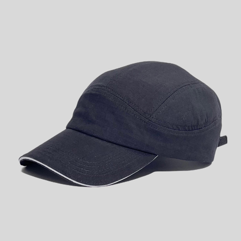 Vintage Washed Cotton Reflective Strips Sandwich Visor Camp Hat