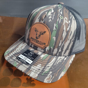 Custom Tree Bark Camo Mesh Trucker Hat, Hunting Camouflage Trucker Cap with PU Leather Patch, Support Custom Leather Logo Patch, Ready Stock