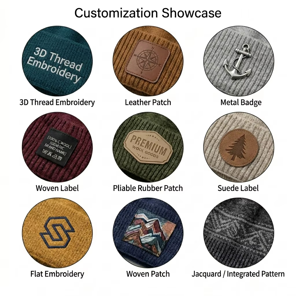beanie hat custom logo