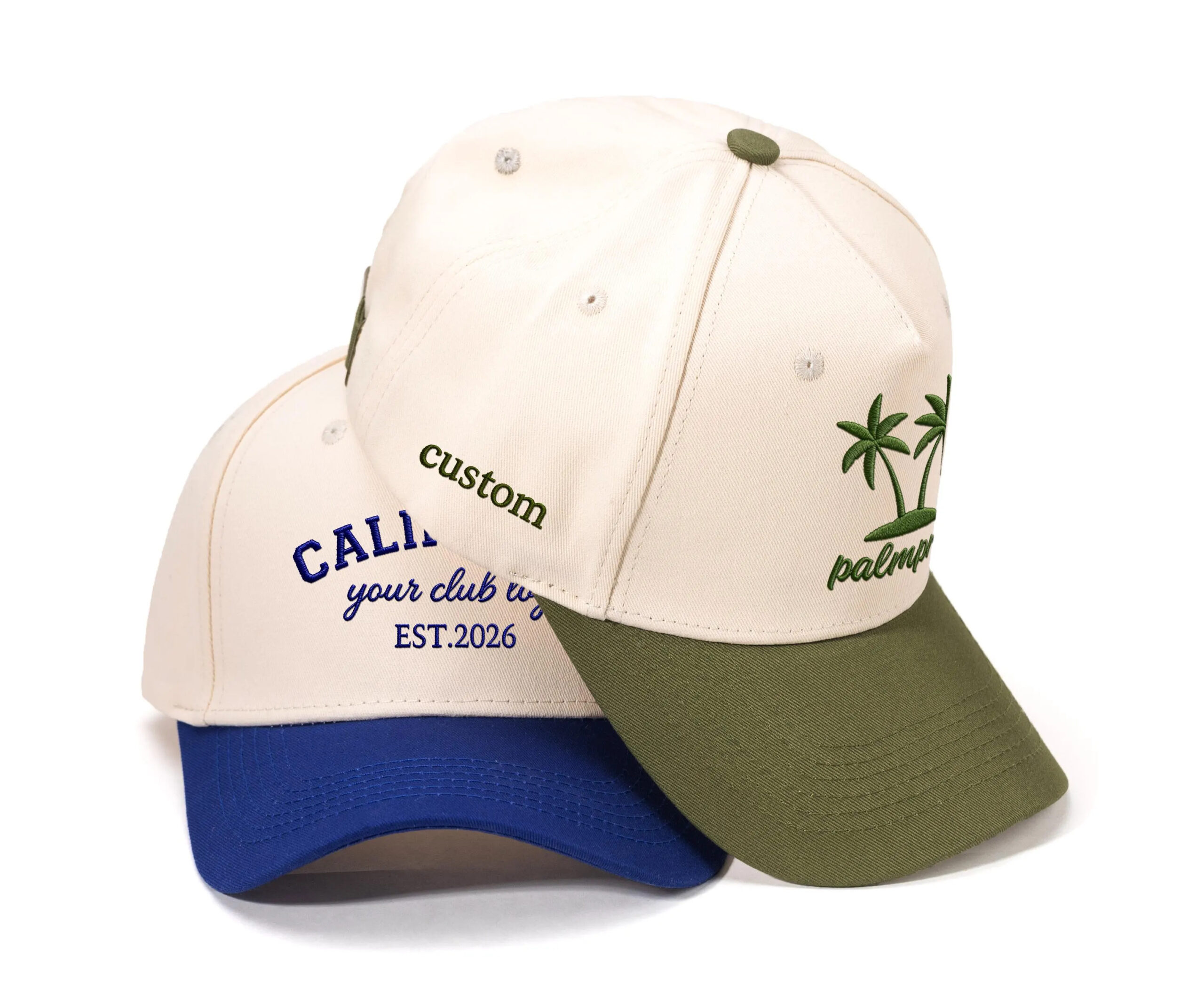Custom Made Embroidered Team logo 5 Panel Blank Snapback Hats Baseball Caps - Image 4