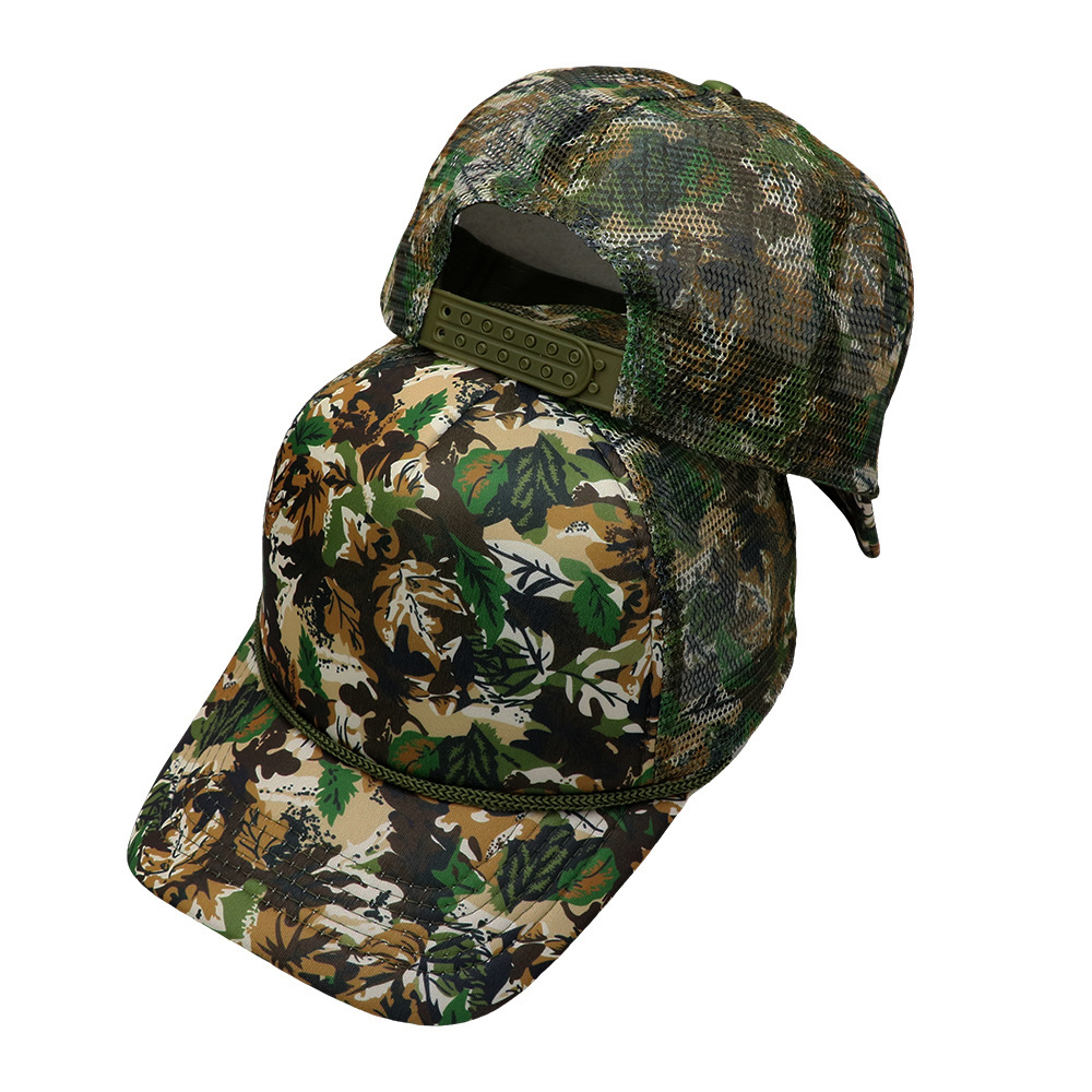 leaf camo trucker hat