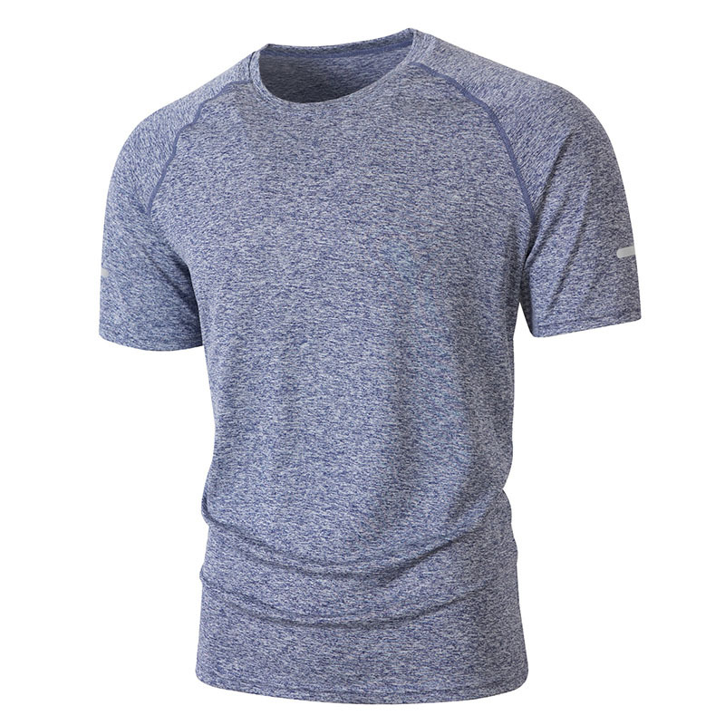 T-shirt Stretch Compression Tshirt Reflective Strap Performance Wrink Resistant Sport Running T Shirts - Image 11