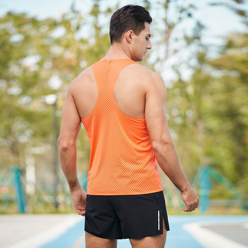 Breathable Seamless Running tank Top t Shirt Veste De Running Racerback Vest - Image 3