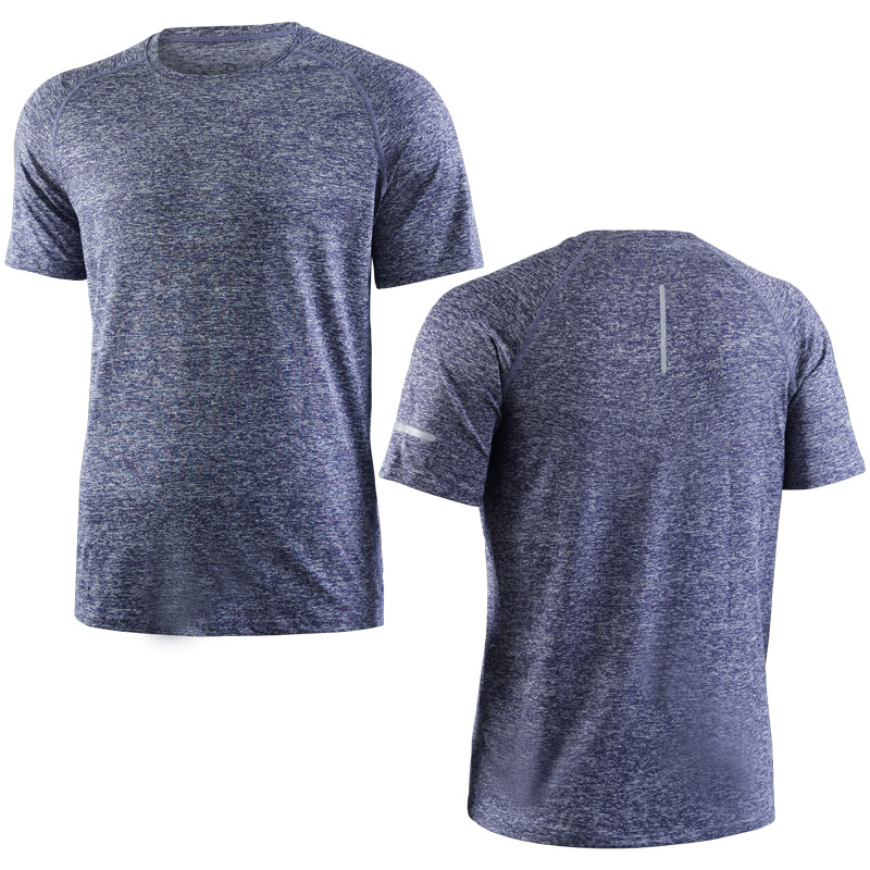 T-shirt Stretch Compression Tshirt Reflective Strap Performance Wrink Resistant Sport Running T Shirts