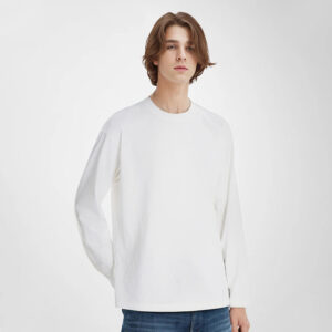 basic cotton 220g long sleeve t shirt