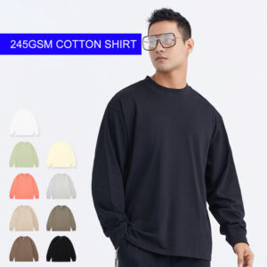 245gsm long sleeve pullover sweatwhirt hoodie