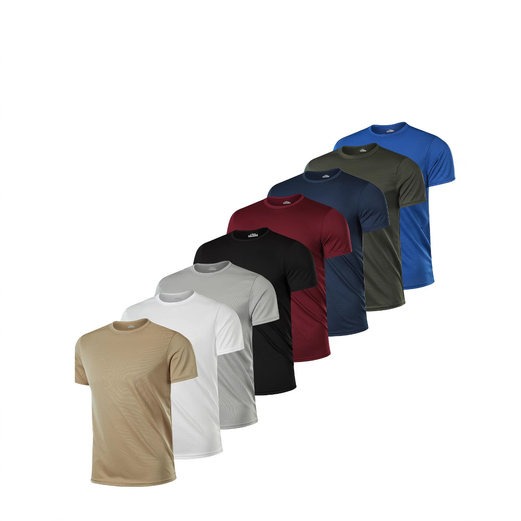 Custom Run Club logo Print Polyester Quick Dry Mesh Short Sleeve Sport Running T shirt - Image 3