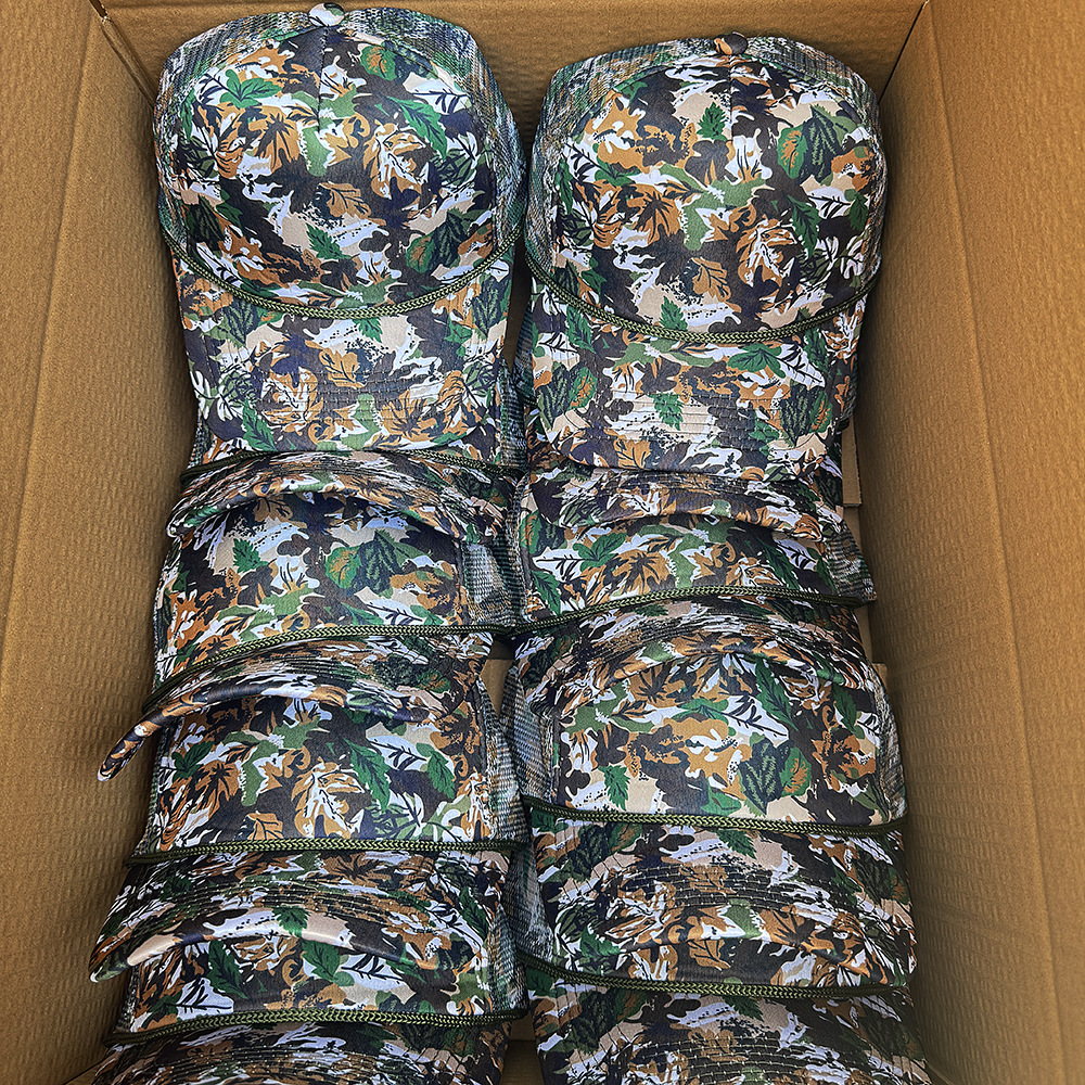 Wholesale Print Mesh Trucker Cap Men Woman Streetwear Green Leaf Camo Foam Mesh Trucker Hats - Image 3