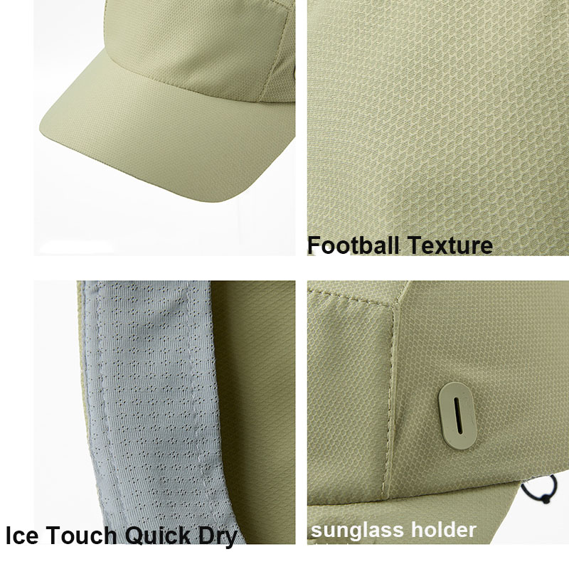 Outdoor Upf 50 Running Hat Quick Dry Cool Feeling Lightweight Sport Sun Hat with Sunglass Holder - Image 2