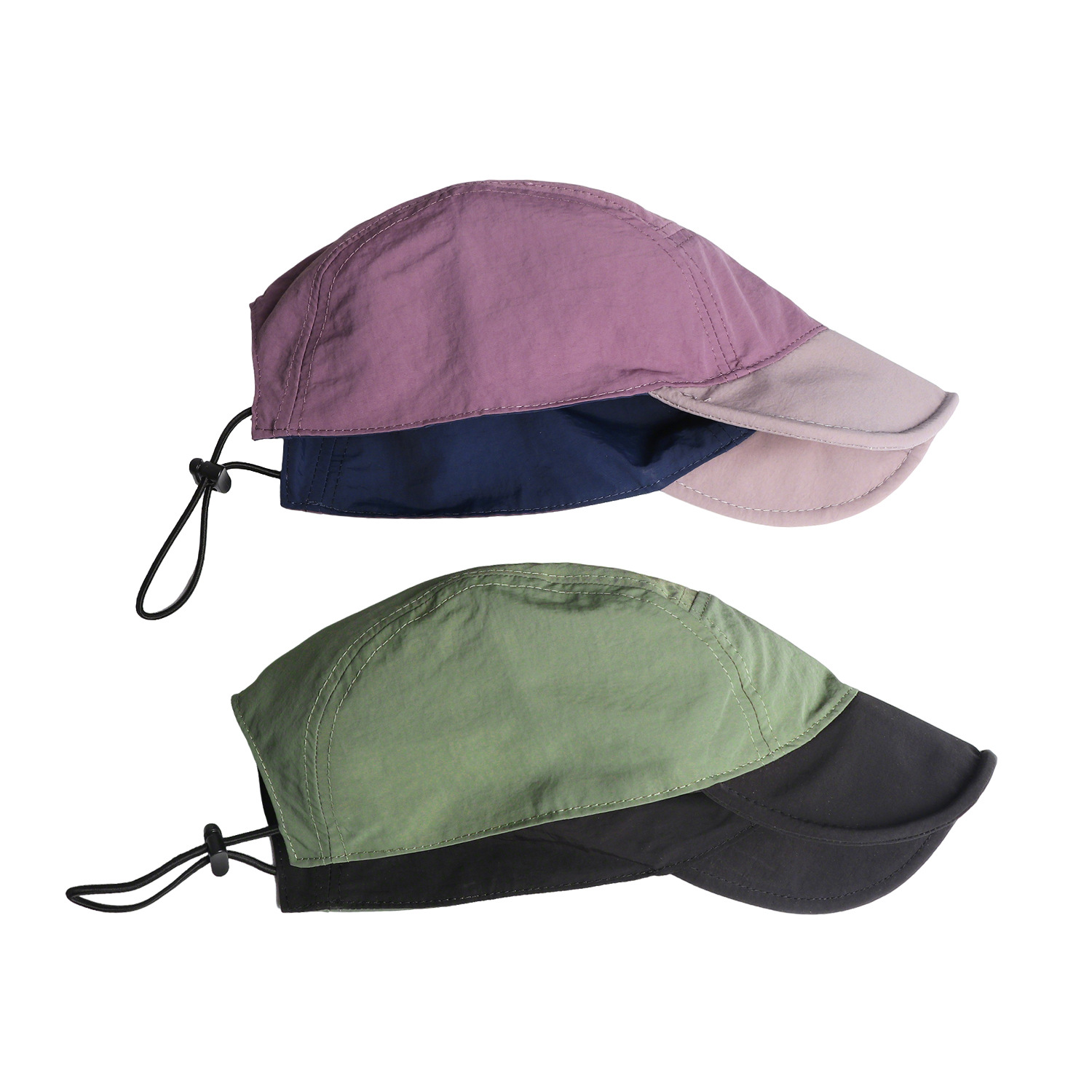 Lightweight Quick Dry Fabric Reversible Outdoor Sports Hat with Flip-up Brim - Image 3