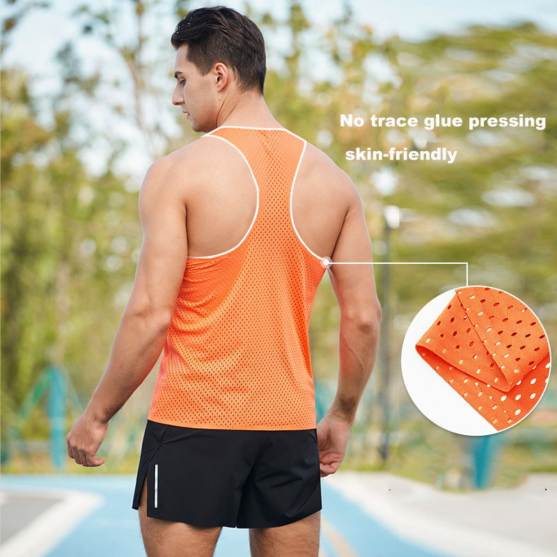 Breathable Seamless Running tank Top t Shirt Veste De Running Racerback Vest - Image 7