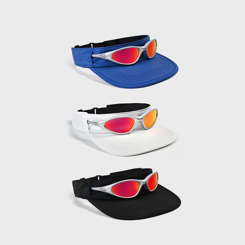 Adjustable Golf Running Visor Cap Outdoor Sports Sun Visor Hat With Sunglasses Holder Slot - Image 3