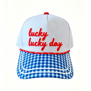 custom brim pattern brim snapback hat