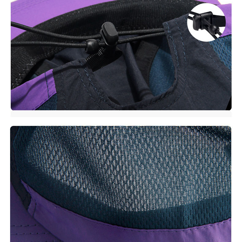 Breathable Mesh Quick Dry Lightweight Athletic Camper Cap Hat with Drawstring - Image 5
