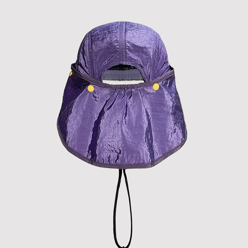 Trail Camping Hiking Mountain Nylon Camp Cap with Removable Neck Flap - Image 5