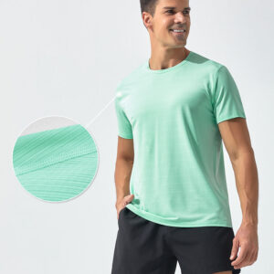 89% polyester + 11% spandex men sport t shirts