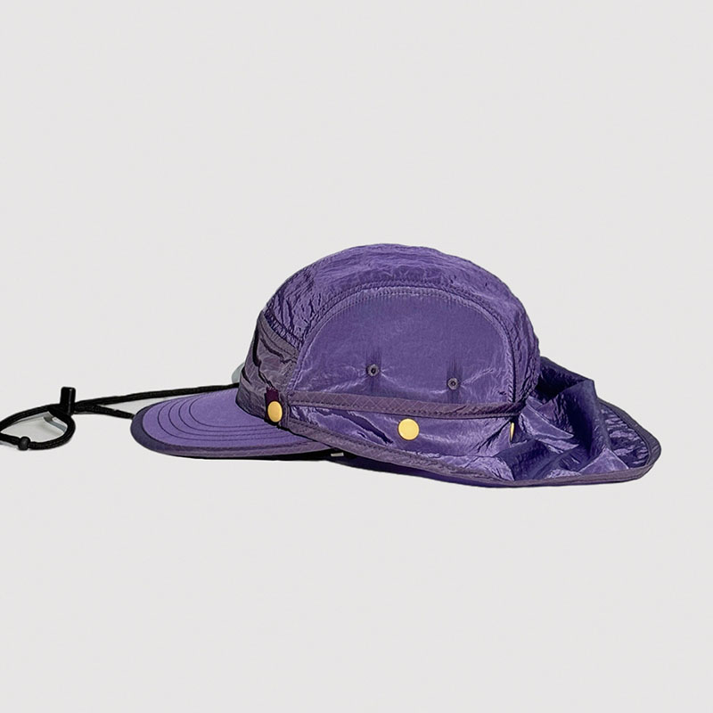 Trail Camping Hiking Mountain Nylon Camp Cap with Removable Neck Flap - Image 4
