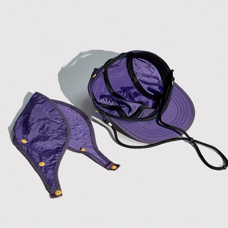 Trail Camping Hiking Mountain Nylon Camp Cap with Removable Neck Flap - Image 3