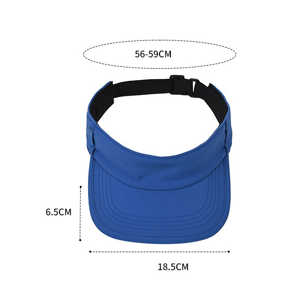 Adjustable Golf Running Visor Cap Outdoor Sports Sun Visor Hat With Sunglasses Holder Slot - Image 2
